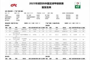 青岛红狮vs广东广州豹首发:罗萨、姜积弘先发 石哲、刘世博出战