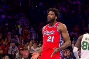 被罚5万!恩比德更推:最好也对裁判下流的“吹阻挡犯规”动作罚款